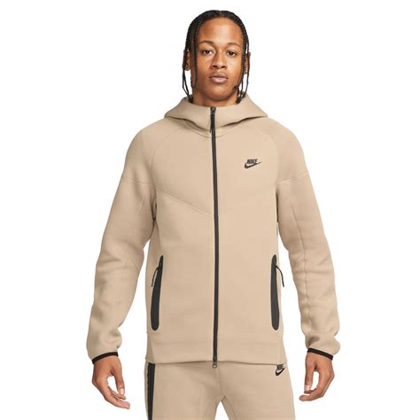 ≥ Nike Tech Fleece Sportswear Beige Zwart 